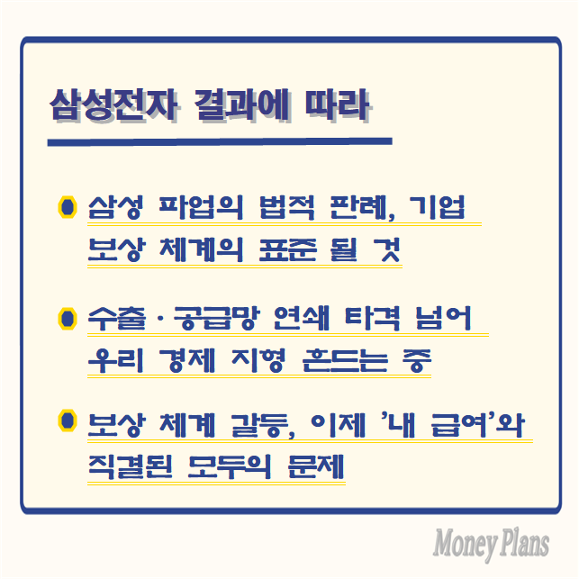 삼성 파업의 법적 판례, 기업 보상 체계의 표준 될 것, 수출·공급망 연쇄 타격 넘어 우리 경제 지형 흔드는 중, 보상 체계 갈등, 이제 '내 급여'와 직결된 모두의 문제